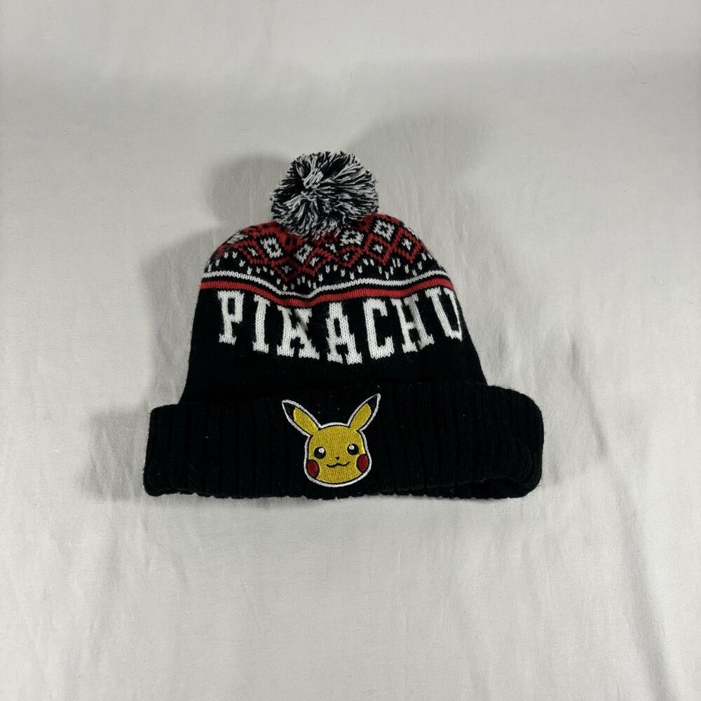 Pokemon Pikachu Knit Pom Beanie One Size